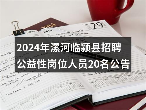 2024年漯河临颍县招聘公益性岗位人员20名公告 图片