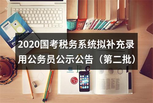 2020国考税务系统拟补充录用公务员公示公告（第二批） 图片