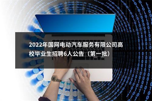 2022年国网电动汽车服务有限公司高校毕业生招聘6人公告（第一批） 图片