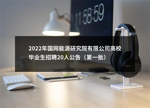 2022年国网能源研究院有限公司高校毕业生招聘20人公告（第一批） 图片